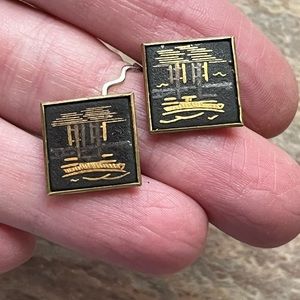 Antique Damascene Cufflinks